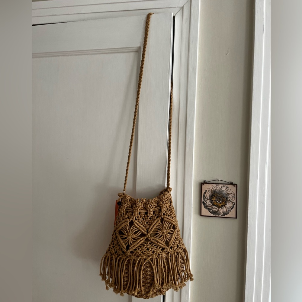 Tan crossbody bag